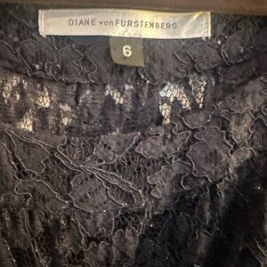 Diane Von Furstenberg Midnight Lace Chemise